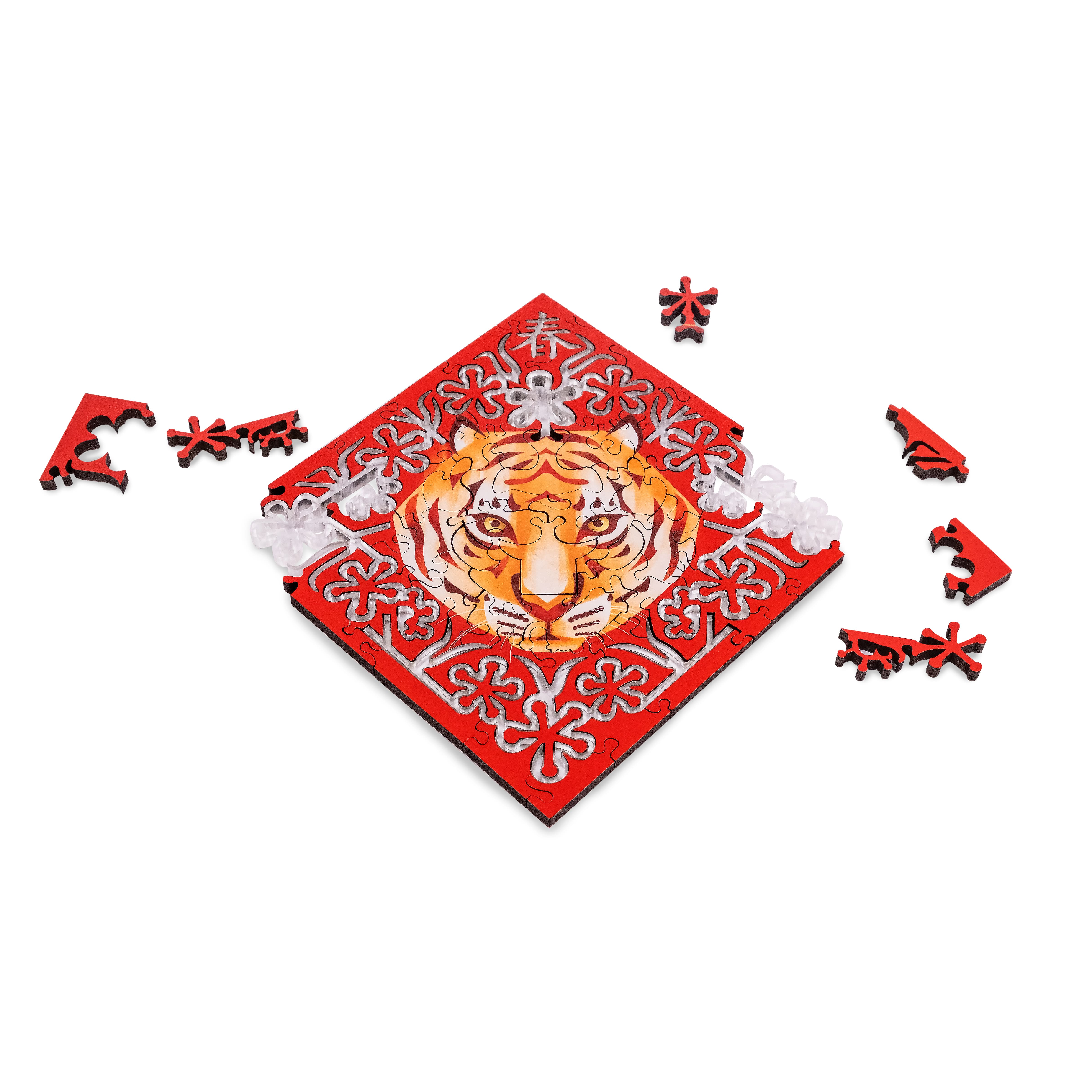 Paper Cutting Spring Couplets-tiger