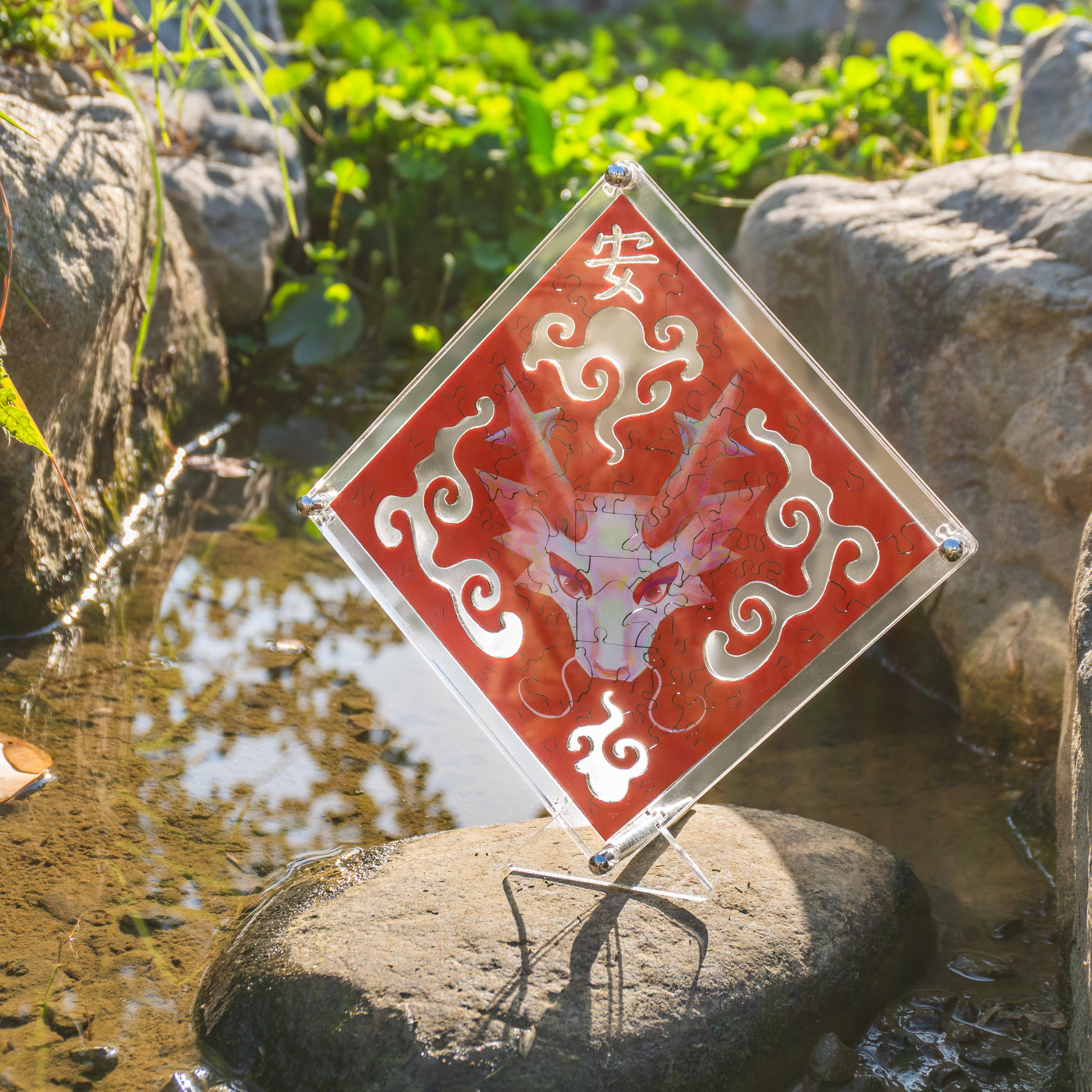 Paper Cutting Spring Couplets-Red Dragon